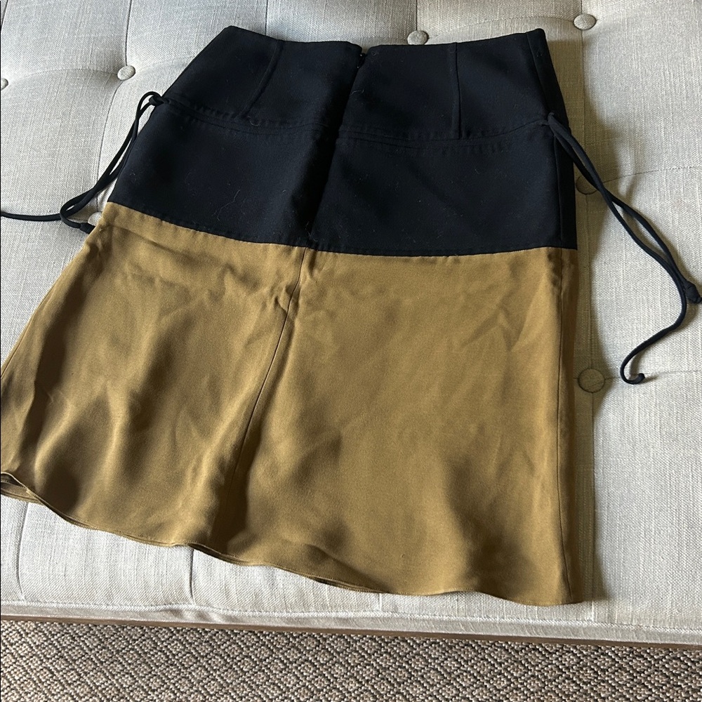 Ralph Rucci Silk/Wool Drop Waist Midi Skirt Size 8 - Picture 9 of 9